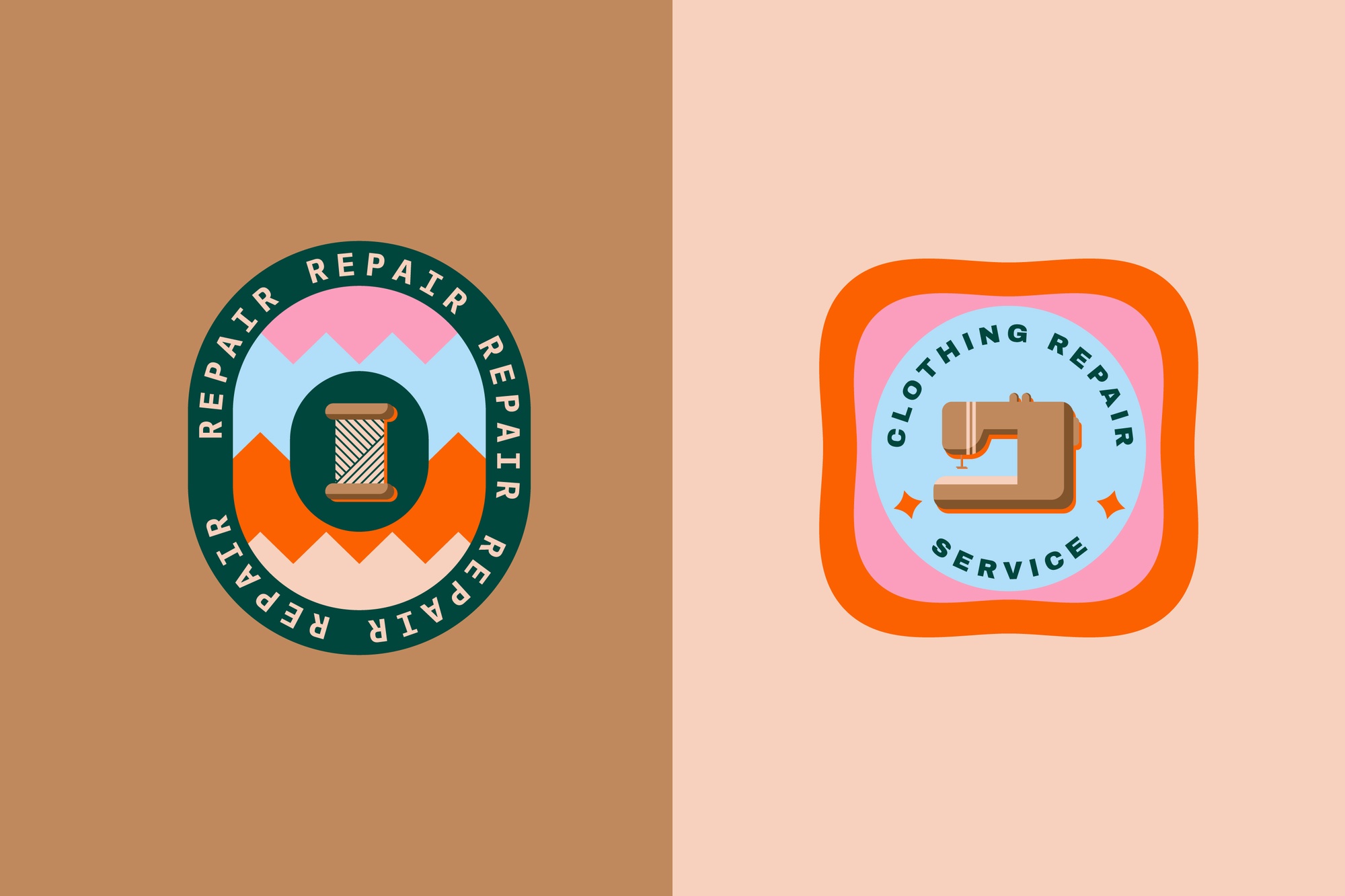 Handgefertigte Stickerei — Atelier logo