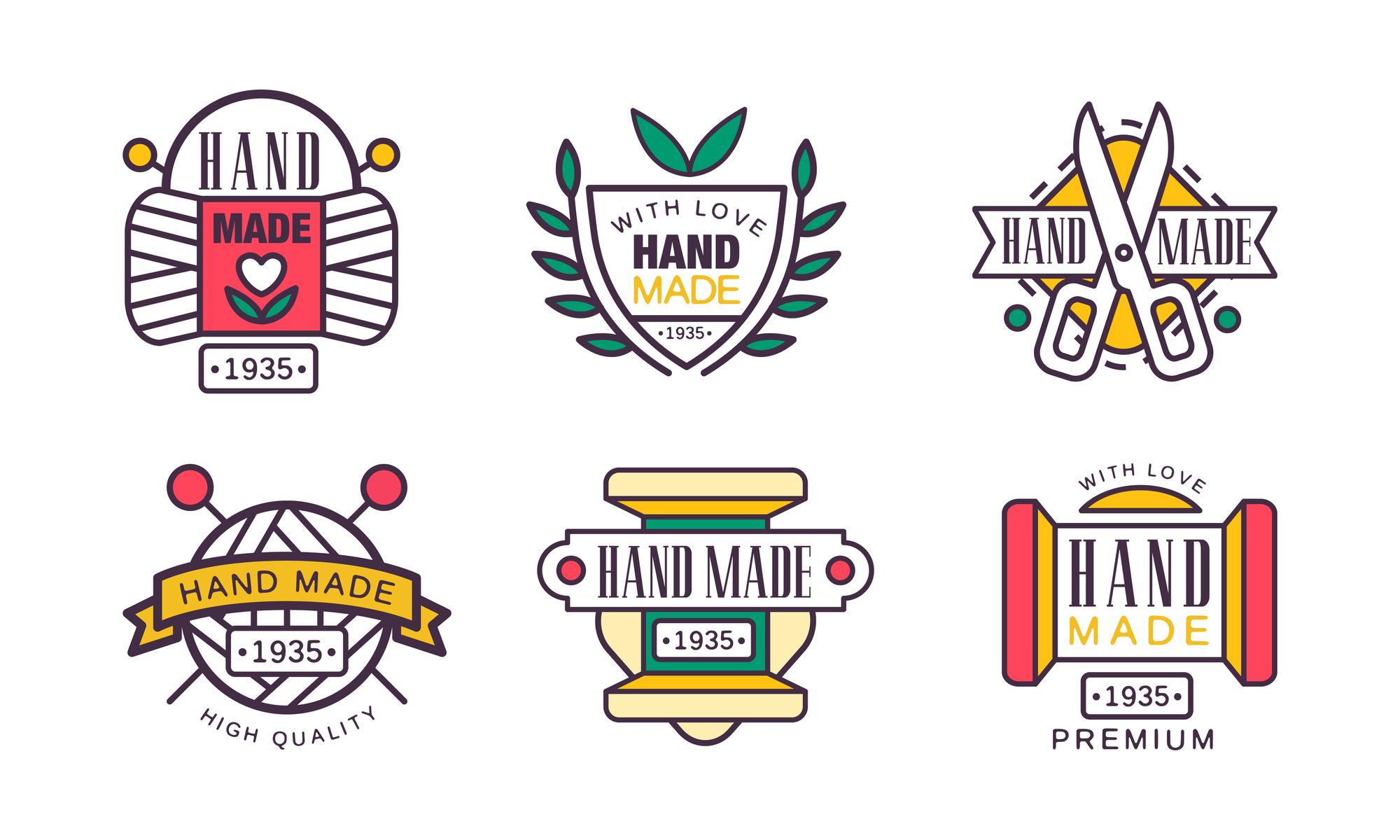 Handgefertigte Stickerei — Atelier logo